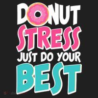 Funny Donut Stress Just Do Your Best School Testing Hat thumb 2