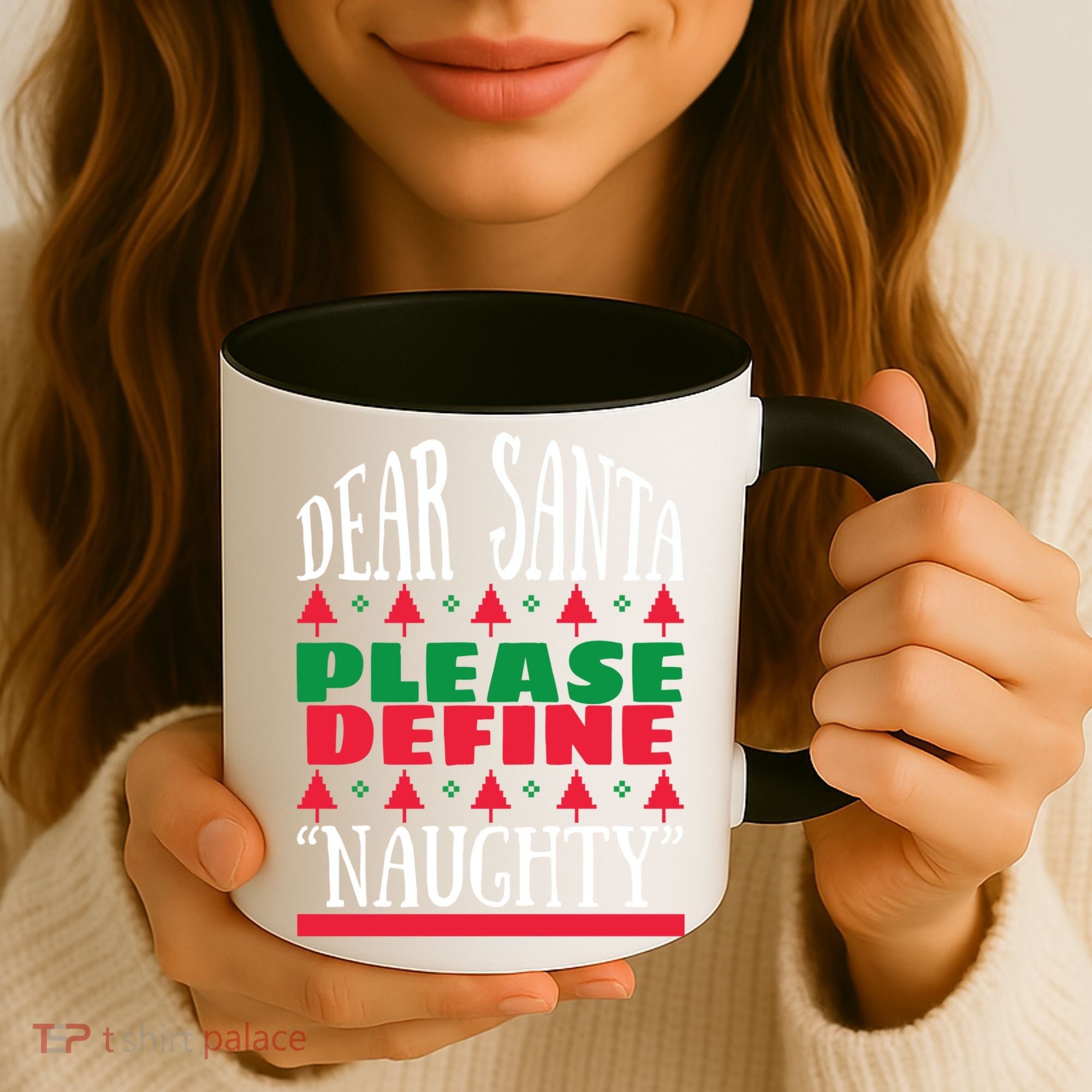 Funny Dear Santa Please Define Naughty Christmas Gift Coffee Mug