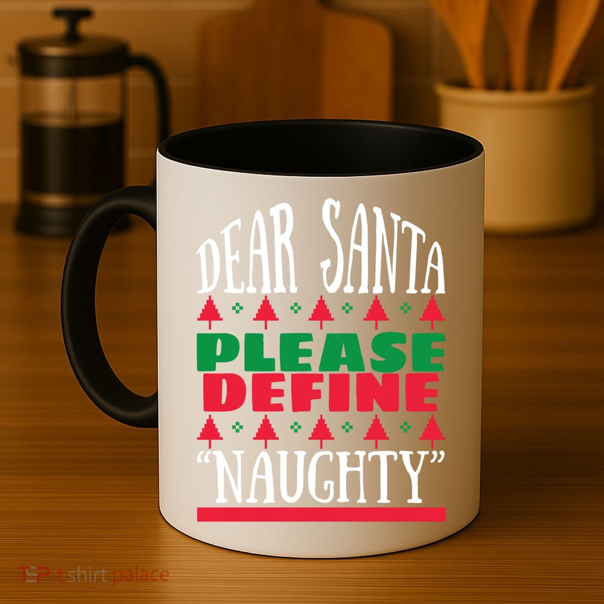 Funny Dear Santa Please Define Naughty Christmas Gift Coffee Mug