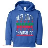 Funny Dear Santa Please Define Naughty Christmas Gift Toddler Hoodie thumb 0