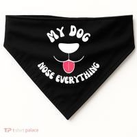 Funny Dog Scent work my dog nose everything USA-Made Doggie Bandana thumb 0