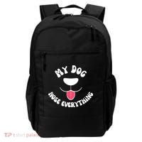 Funny Dog Scent work my dog nose everything Backpack thumb 0