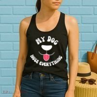 Funny Dog Scent work my dog nose everything Women's Tank Top thumb 2