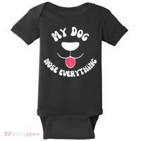 Funny Dog Scent work my dog nose everything Baby Bodysuit thumb 0