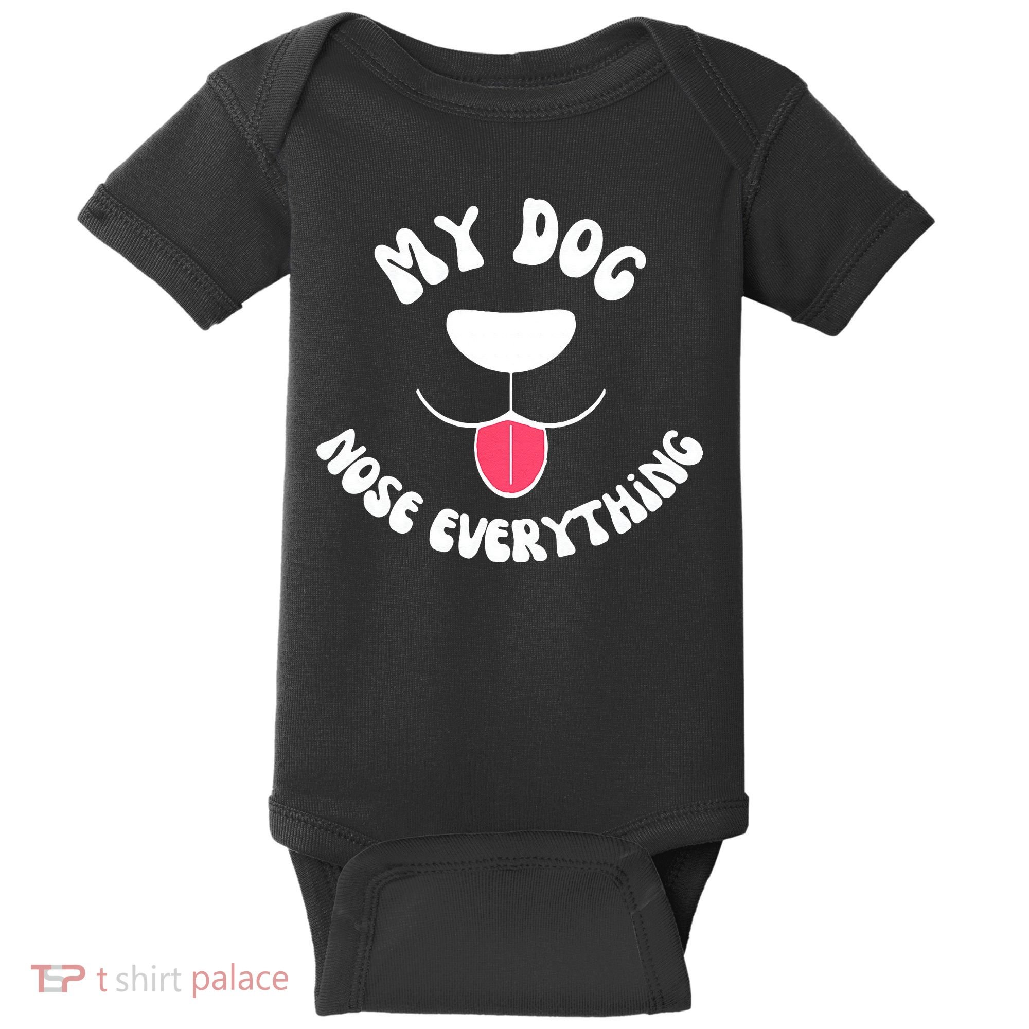 Funny Dog Scent work my dog nose everything Baby Bodysuit