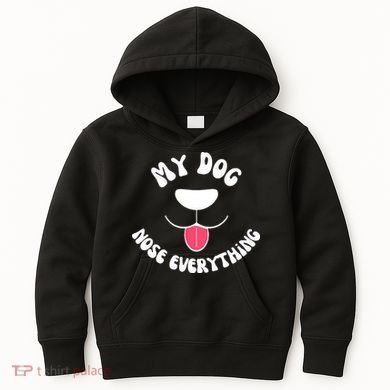 Funny Dog Scent work my dog nose everything Kids Hoodie