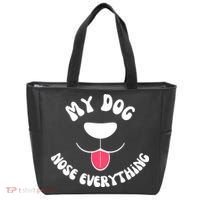 Funny Dog Scent work my dog nose everything Tote Bag thumb 0