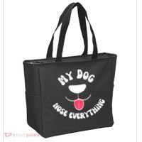 Funny Dog Scent work my dog nose everything Tote Bag thumb 2