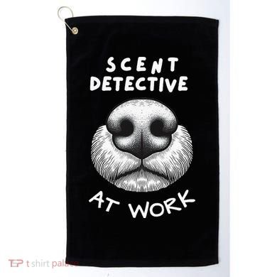 Fun Dog Scent Design Scent Detective At Work Golf Towel