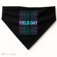 Field Day School Neon Retro USA-Made Doggie Bandana thumb 0