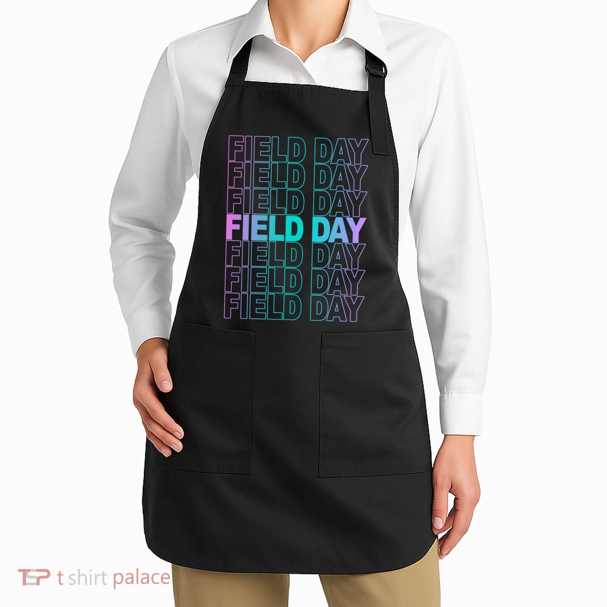 Field Day School Neon Retro Apron