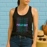Field Day School Neon Retro Women's Tank Top thumb 2
