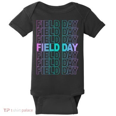 Field Day School Neon Retro Baby Bodysuit