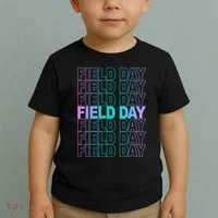 Field Day School Neon Retro Toddler T-Shirt thumb 2