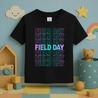 Field Day School Neon Retro Toddler T-Shirt thumb 3