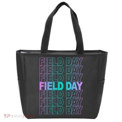 Field Day School Neon Retro Tote Bag