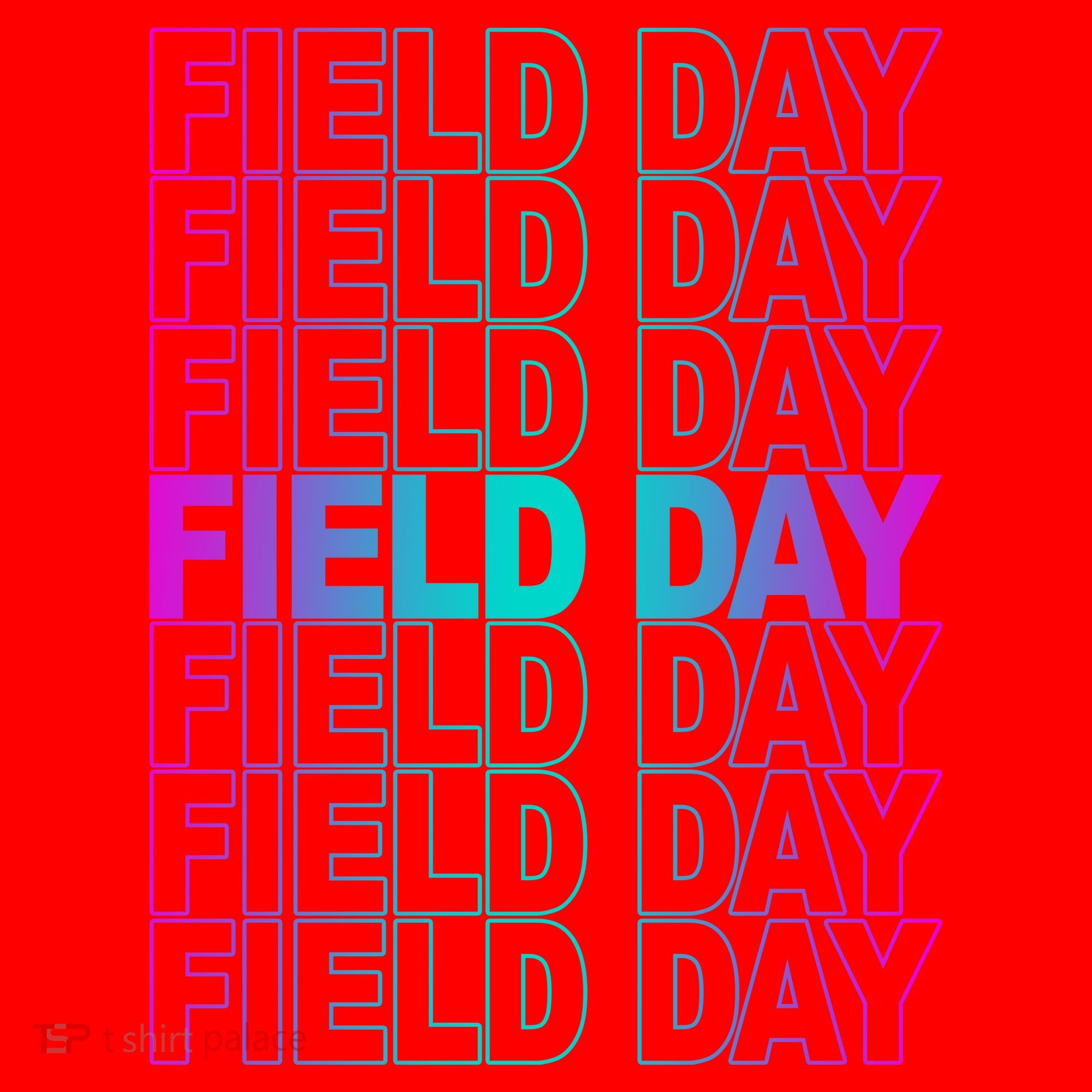 Field Day School Neon Retro Santa Hat