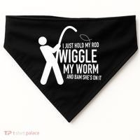 Fishing Dirty Sexual Humor USA-Made Doggie Bandana thumb 0