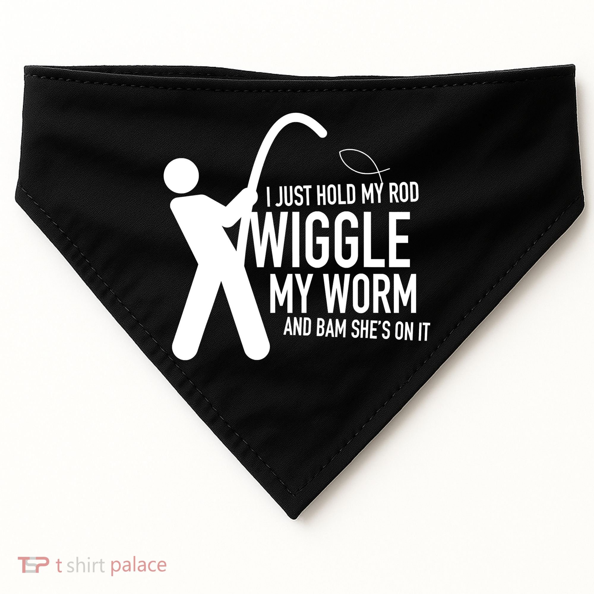 Fishing Dirty Sexual Humor USA-Made Doggie Bandana