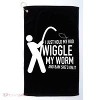 Fishing Dirty Sexual Humor Golf Towel thumb 0