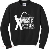Fishing Dirty Sexual Humor Kids Sweatshirt thumb 0