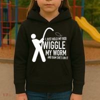 Fishing Dirty Sexual Humor Kids Hoodie thumb 3
