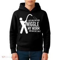 Fishing Dirty Sexual Humor Kids Hoodie thumb 4