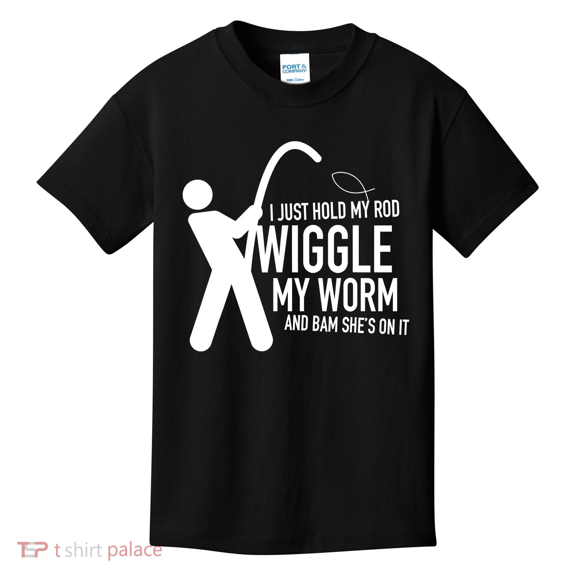 Fishing Dirty Sexual Humor Kids T-Shirt