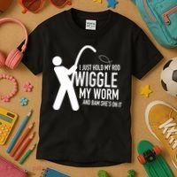 Fishing Dirty Sexual Humor Kids T-Shirt thumb 3