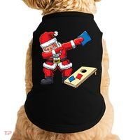 Funny Dabbing Santa Claus Cornhole Christmas Corn Hole Xmas Cool Gift Doggie Tank thumb 0