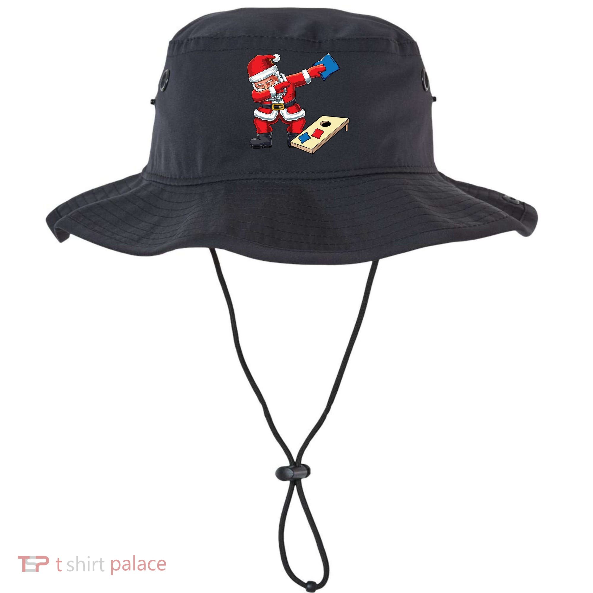 Funny Dabbing Santa Claus Cornhole Christmas Corn Hole Xmas Cool Gift Bucket Hat