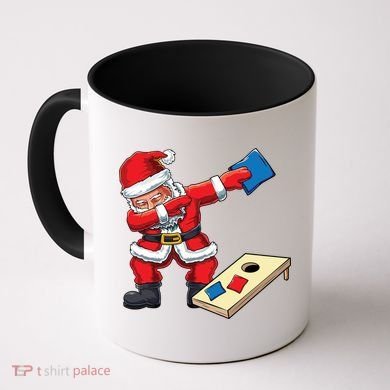 Funny Dabbing Santa Claus Cornhole Christmas Corn Hole Xmas Cool Gift Coffee Mug