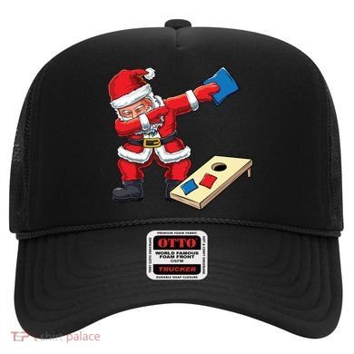 Funny Dabbing Santa Claus Cornhole Christmas Corn Hole Xmas Cool Gift Hat