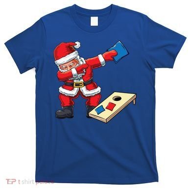Funny Dabbing Santa Claus Cornhole Christmas Corn Hole Xmas Cool Gift T-Shirt