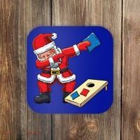 Funny Dabbing Santa Claus Cornhole Christmas Corn Hole Xmas Cool Gift Coaster thumb 0