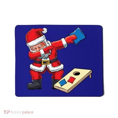 Funny Dabbing Santa Claus Cornhole Christmas Corn Hole Xmas Cool Gift Mousepad