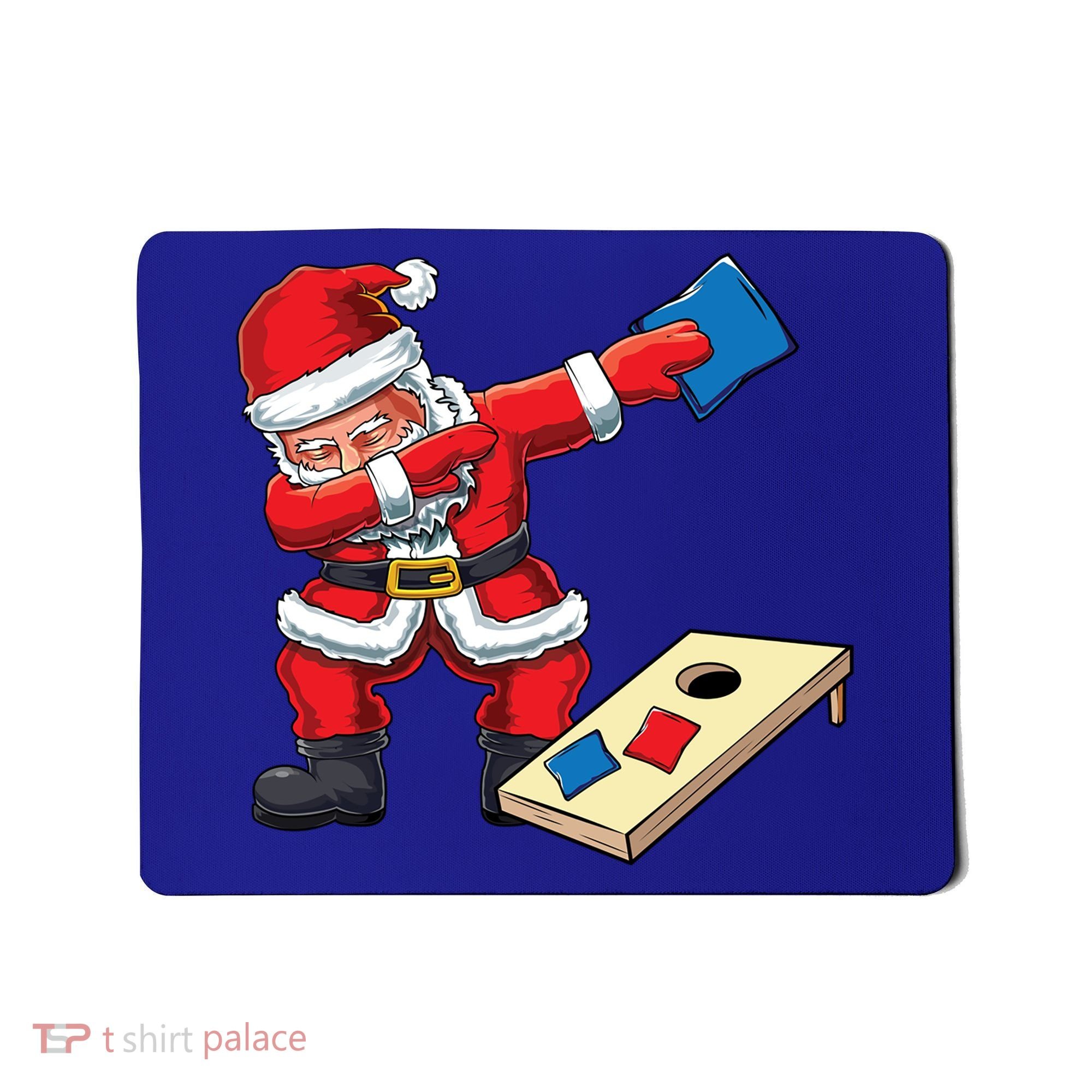 Funny Dabbing Santa Claus Cornhole Christmas Corn Hole Xmas Cool Gift Mousepad
