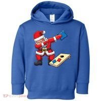 Funny Dabbing Santa Claus Cornhole Christmas Corn Hole Xmas Cool Gift Toddler Hoodie thumb 0