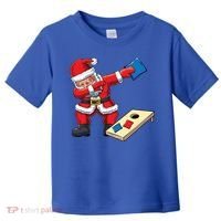 Funny Dabbing Santa Claus Cornhole Christmas Corn Hole Xmas Cool Gift Toddler T-Shirt thumb 0