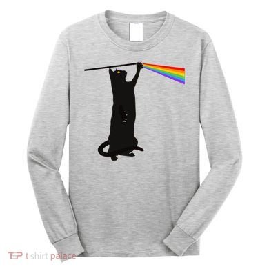 Funny Dark Side Of The Cat Long Sleeve Shirt