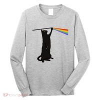 Funny Dark Side Of The Cat Long Sleeve Shirt thumb 0