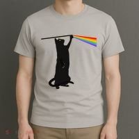 Funny Dark Side Of The Cat T-Shirt thumb 3