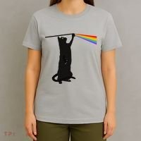 Funny Dark Side Of The Cat T-Shirt thumb 4