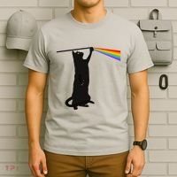 Funny Dark Side Of The Cat T-Shirt thumb 6