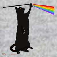 Funny Dark Side Of The Cat Toddler T-Shirt thumb 2