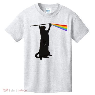 Funny Dark Side Of The Cat Kids T-Shirt