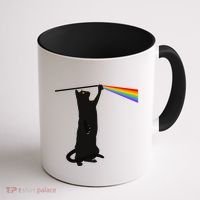 Funny Dark Side Of The Cat Coffee Mug thumb 1