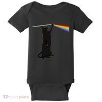 Funny Dark Side Of The Cat Baby Bodysuit thumb 0