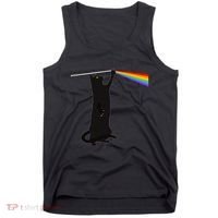 Funny Dark Side Of The Cat Tank Top thumb 0
