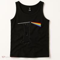 Funny Dark Side Of The Cat Tank Top thumb 2